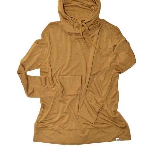 MerinoSilk Womens Pride Hoodie Kelp