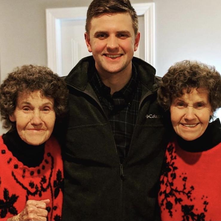 Interesting fact about Andrew & Tina: we both have grandmas with a twin sister!