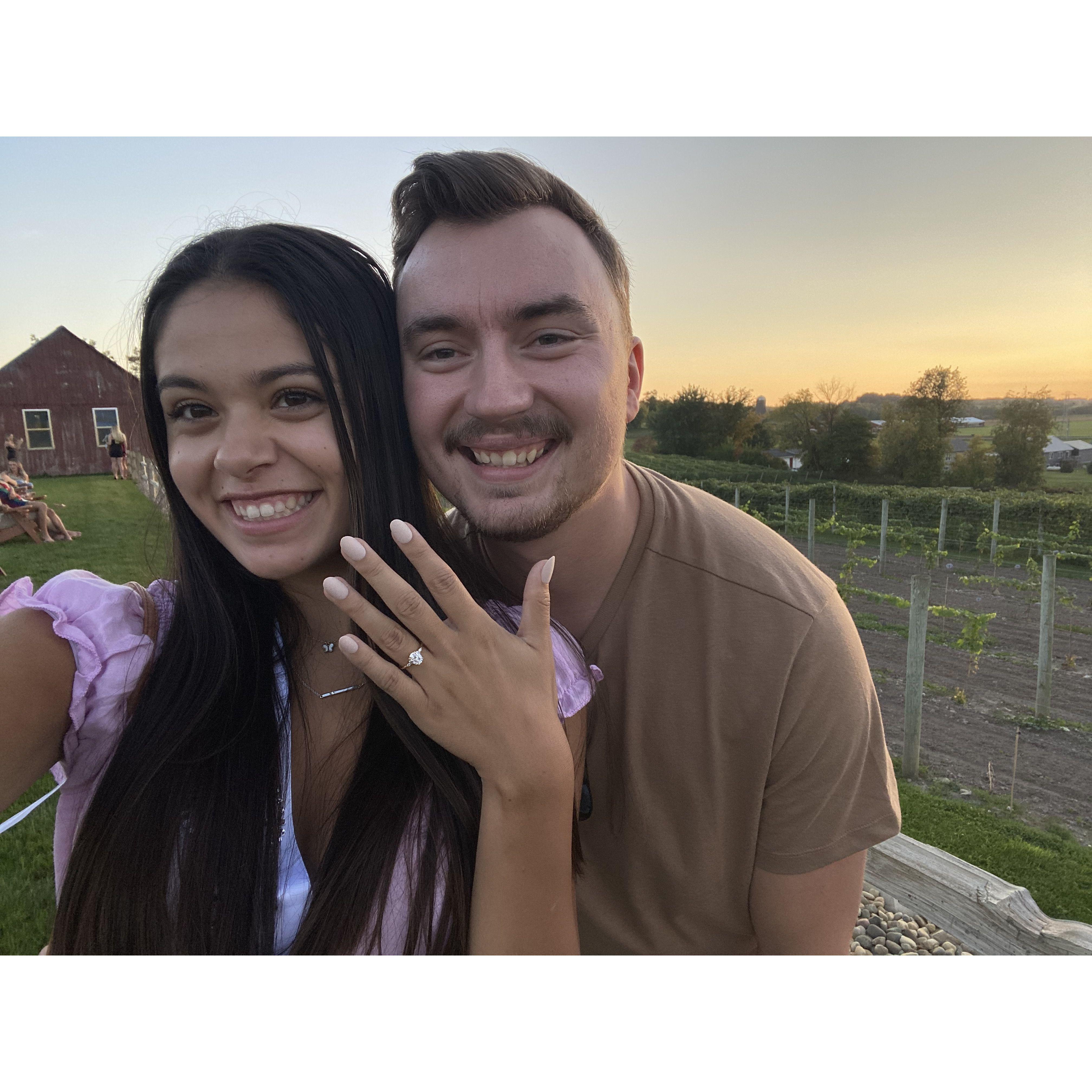 Right after we got engaged!
