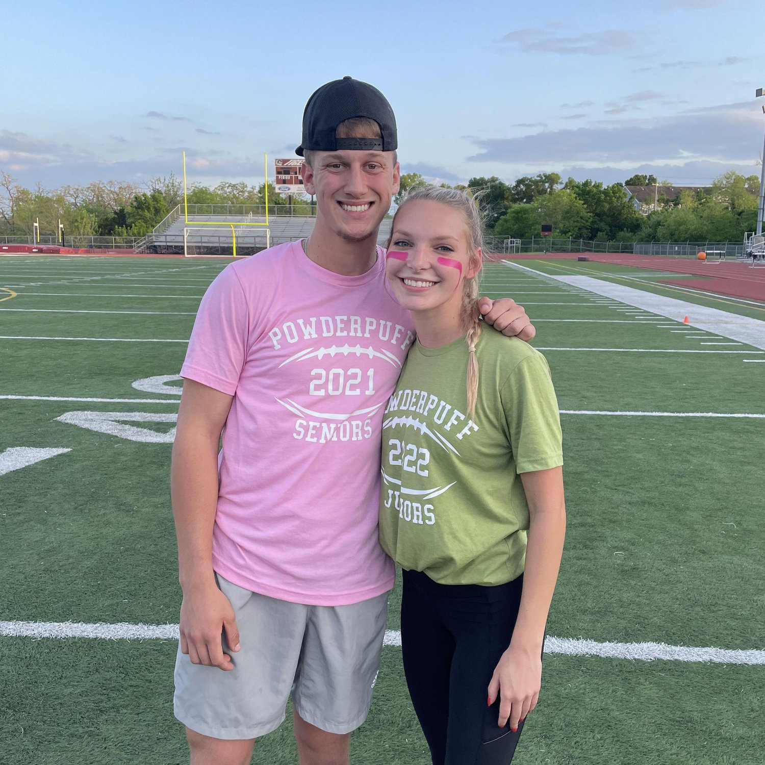 After the powderpuff game- juniors won