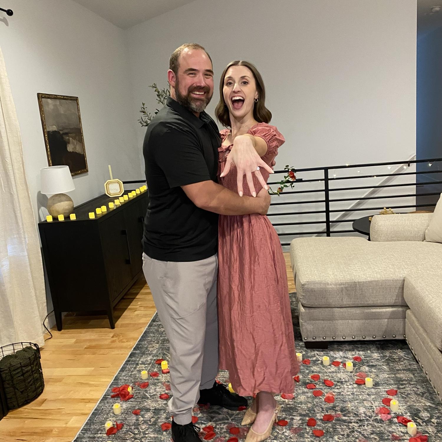 Beautiful proposal in our home!