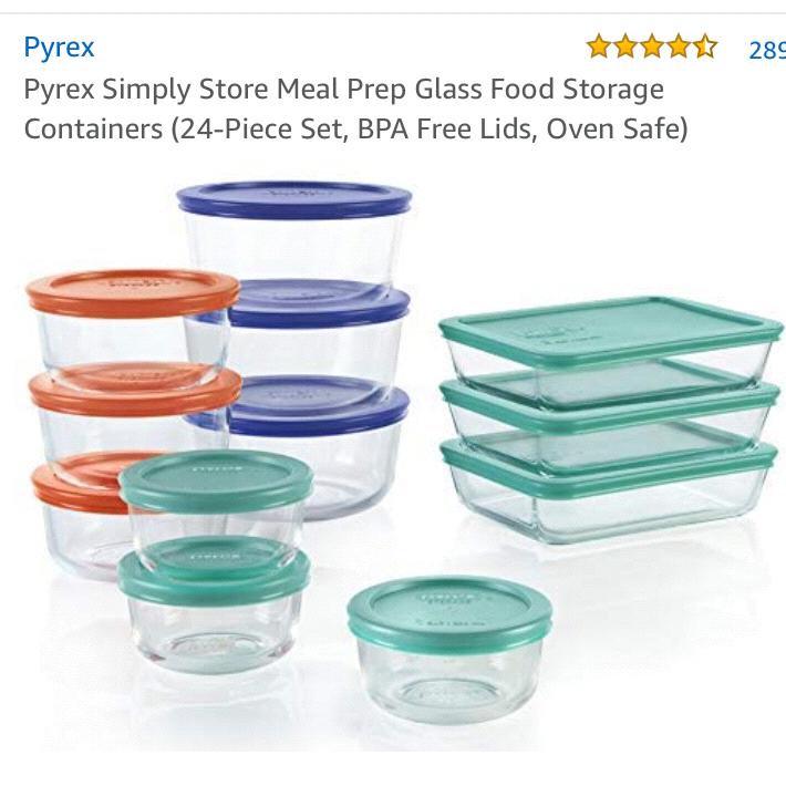 Pyrex Simply Store Meal Prep Glass Food Storage Containers (24-Piece Set, BPA Free Lids, Oven Safe)