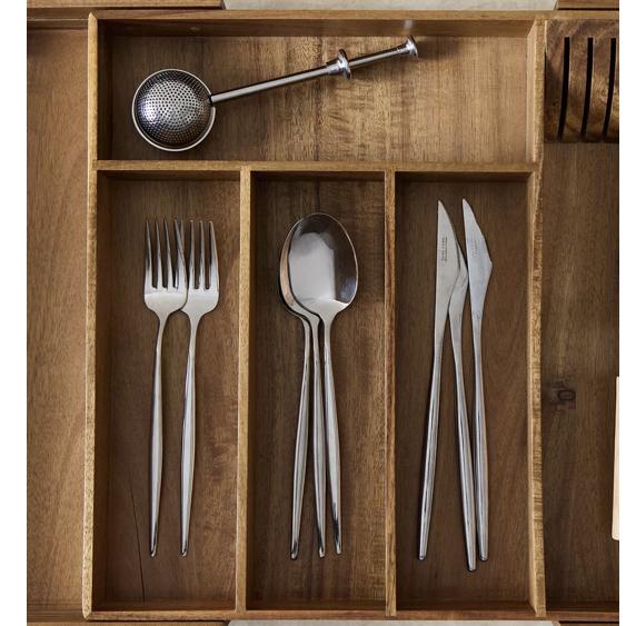 EXTENDABLE WOODEN FLATWARE TRAY | Zara Home United States of America