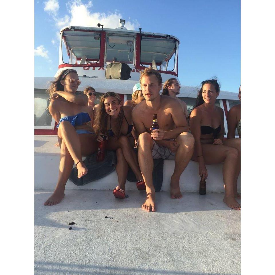 On a catamaran in Grenada