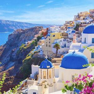 Sailing in Santorini