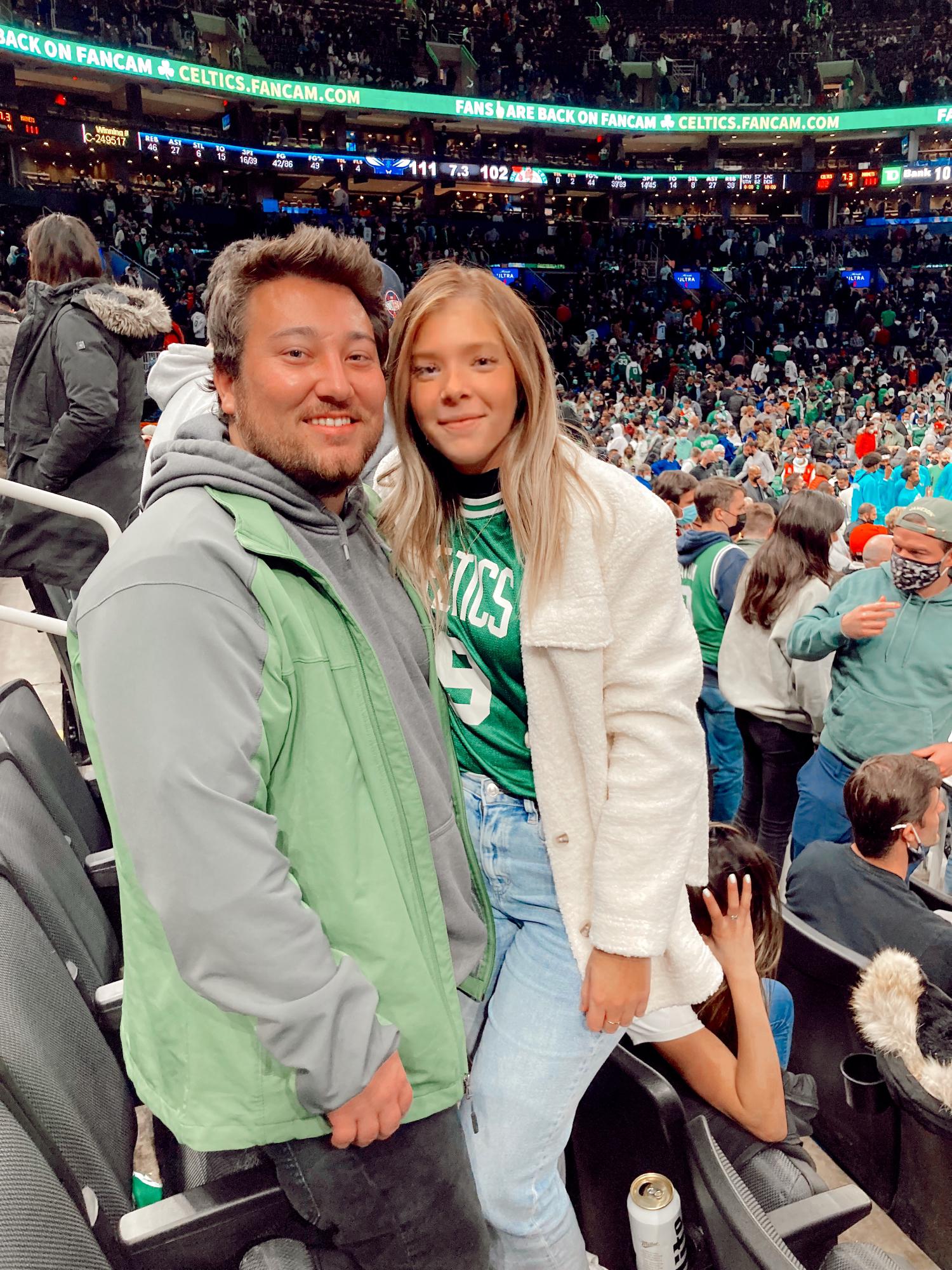 Ryan’s first Celtics game!
