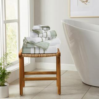 Noelle 6-Piece Cotton Stripe Bath Towel Set