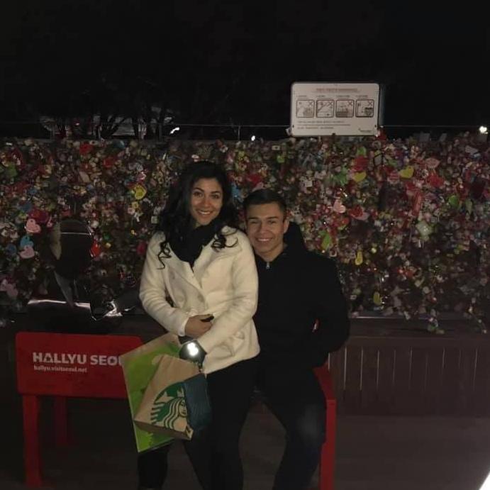 Seoul Tower Love Lock Bridge