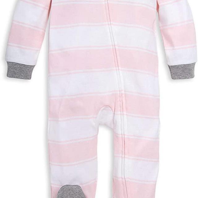 Burt's Bees Baby Unisex Baby Sleep & Play, Organic One-Piece Romper-Jumpsuit PJ, Zip Front Footed Pajama
