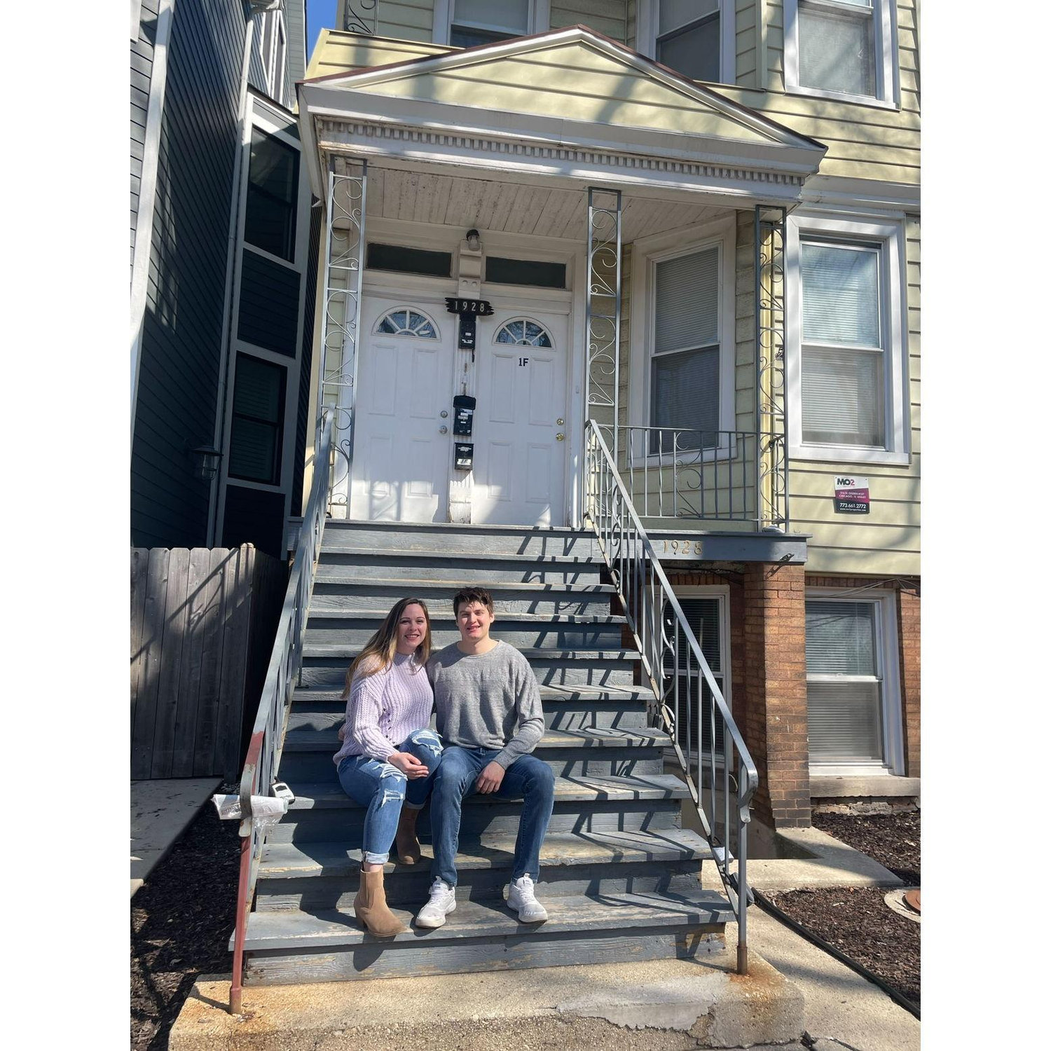 April 2023: Living in sin, Nick and Jenn move in together