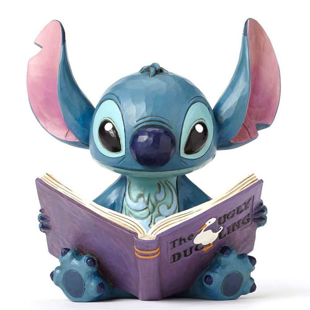 Disney Traditions by Jim Shore “Lilo and Stitch” Stitch with a Storybook Stone Resin Figurine, 5.75”