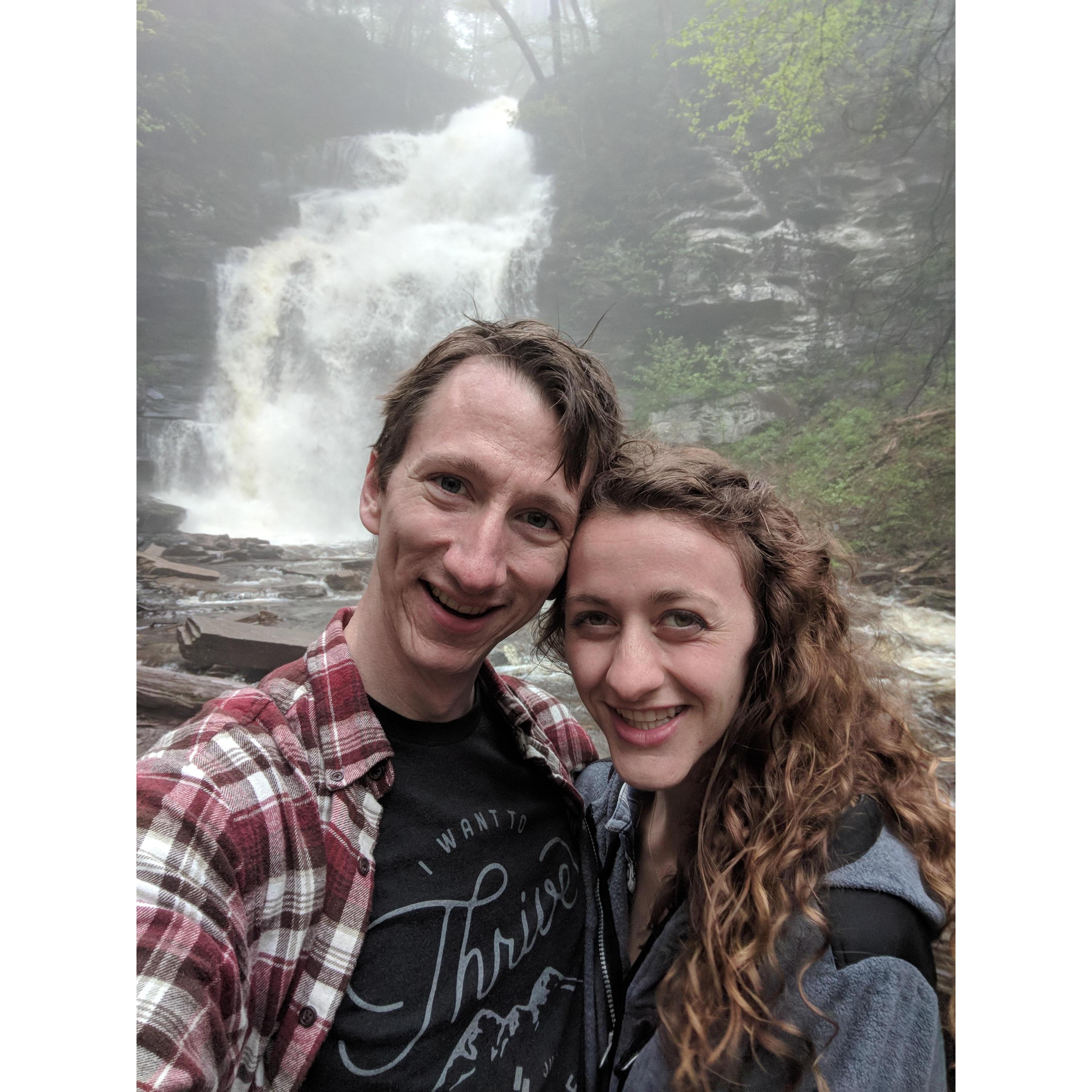 We checked out countless cool waterfalls at Ricketts Glen State Park!