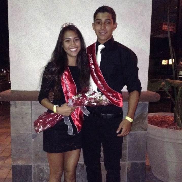 Sophomore year Homecoming Prince and Princess!
