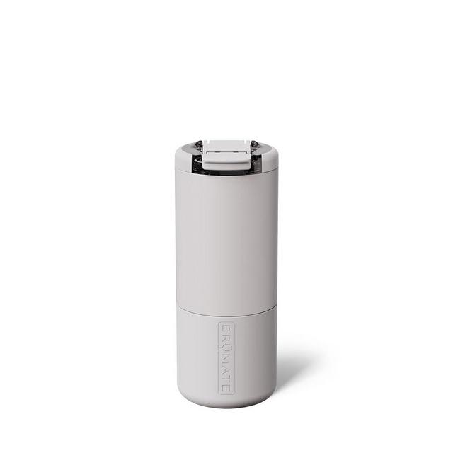 BrüMate Strova 18oz 100% Leakproof Insulated Coffee Mug | Ceramic-Lined Interior | Built-In Silicone Sleeve for Travel | Locking Flip Lid (Dune)