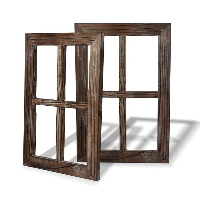 cade-one - Cade Rustic Wall Decor Window Barnwood Frames -Decoration for Home or Outdoor (2, 11X15.8 inch)