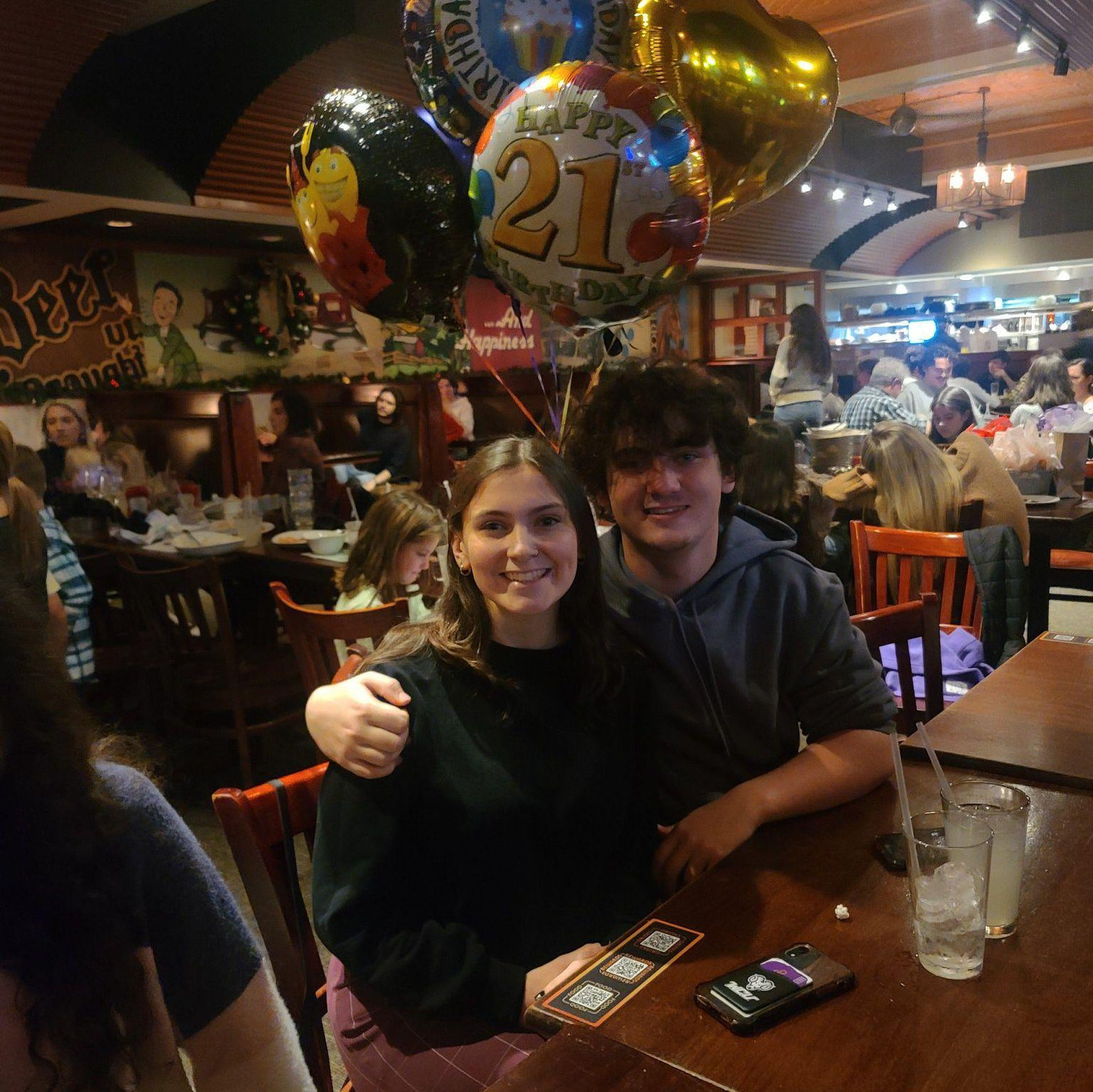 Celebrating Kieran's 21st birthday, December 2021!