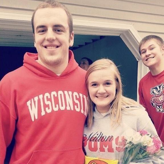This picture is the beginning! It was taken right after Hunter asked me to prom with chocolate, flowers, and a flip book (inside joke) he had created that read, "Will you go to prom with me?"