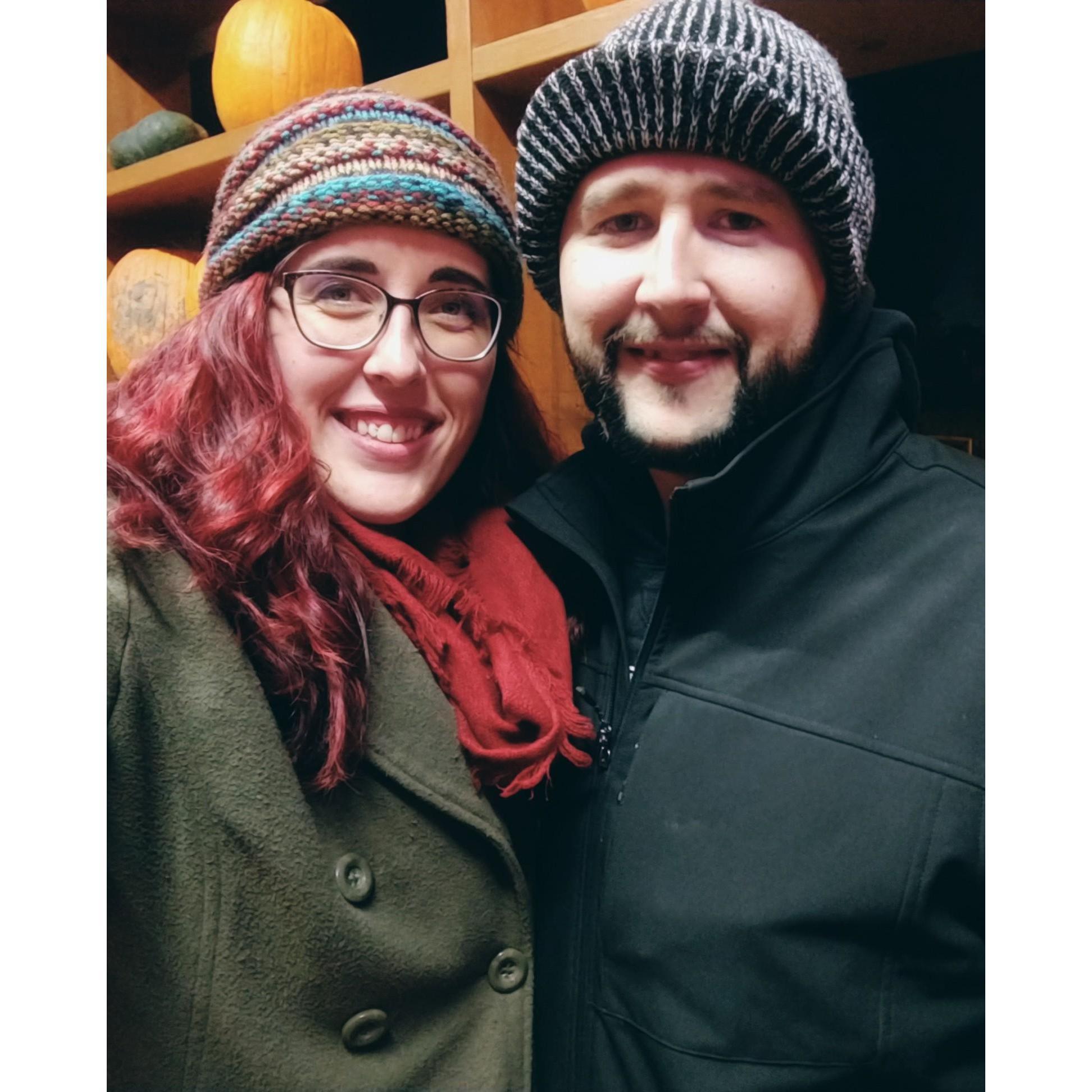 This photo was our first selfie together, and it was taken the same day that we officially became boyfriend and girlfriend.