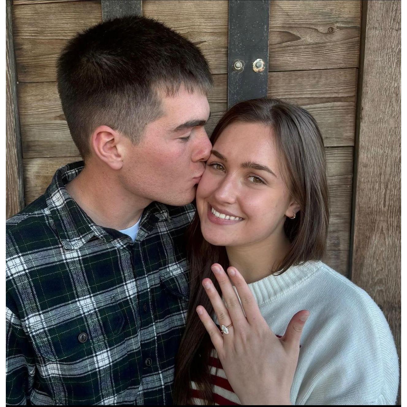 The pic we posted to announce our engagment... a week later