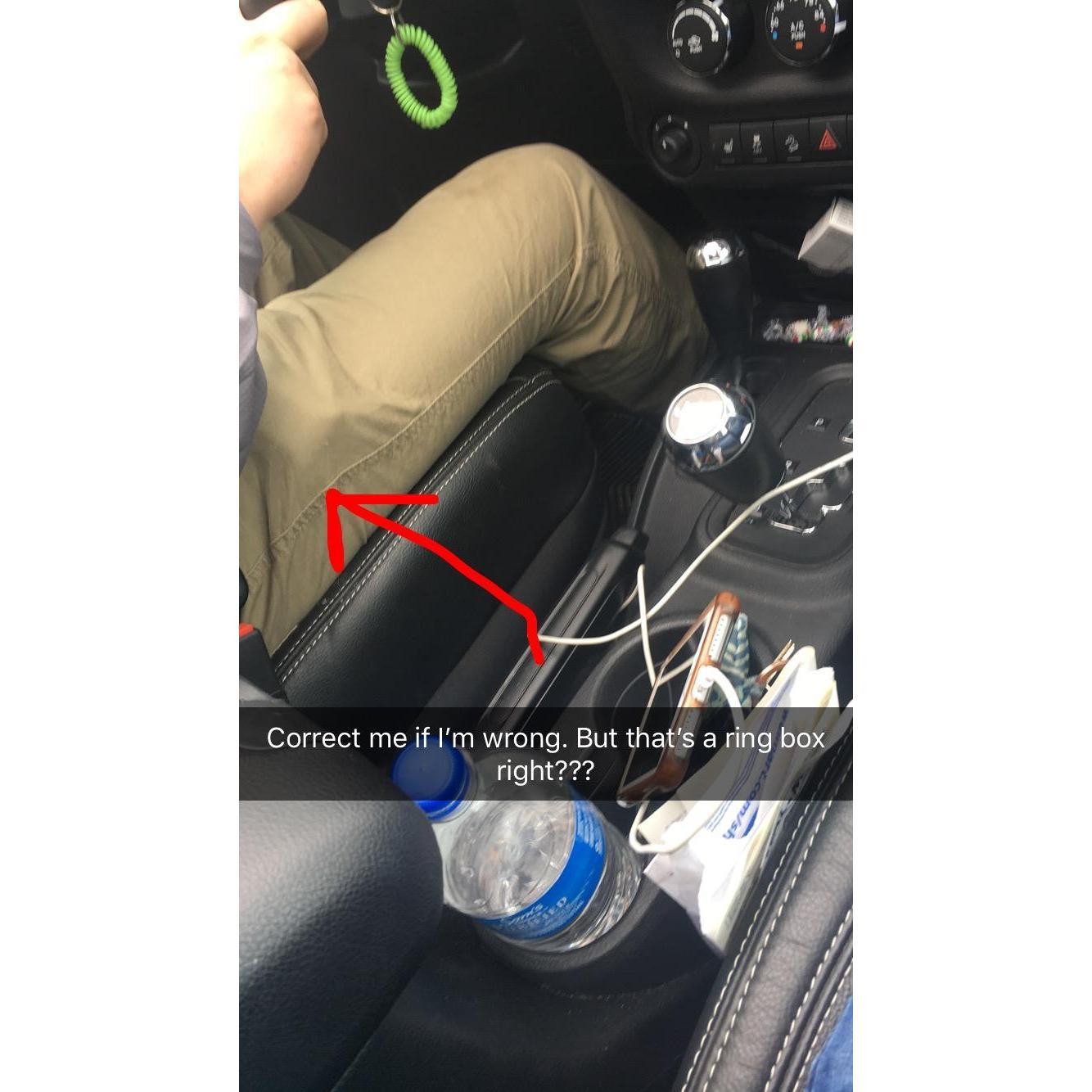 Unfortunately he isn’t very sneaky. Sorry babe.
