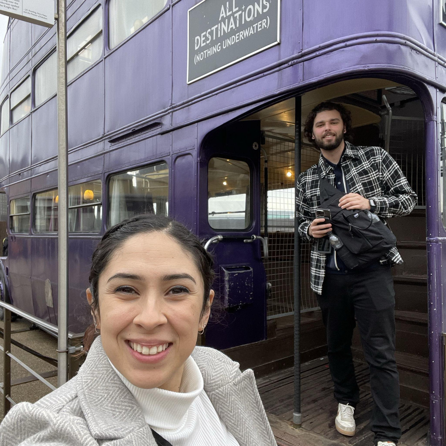 "Welcome to the Knight Bus, emergency transport for the stranded witch of wizard."