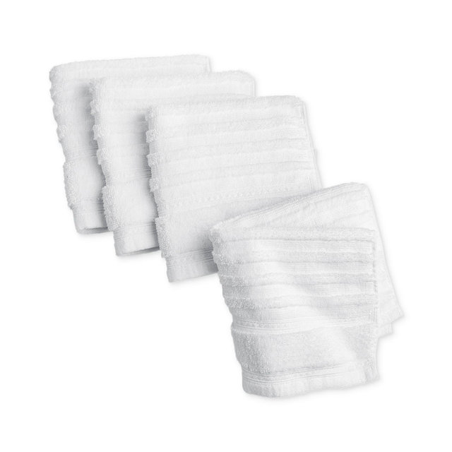 Martha Stewart Quick Dry Cotton Solid 4-Pc. Washcloth Set, 13" x 13", Exclusively at Macy’s