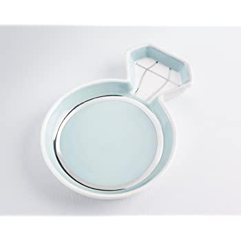Aller Home & Kitchen Mr. & Mrs. Ring Dish Jewelry Plate (Marble Design) - His and Hers Two Section Trinket Tray for Wedding and Engagement Rings, Earrings, Bracelets, Necklaces, Watches, Couples Gifts