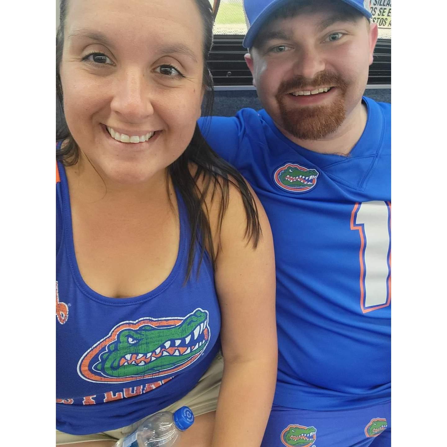 Our first Gator game together