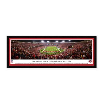 NFL San Francisco 49ers Final at Candlestick Select Framed Panoramic Picture