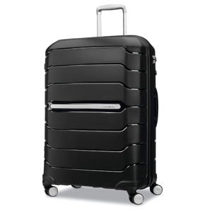 Samsonite Freeform Large Checked Luggage with Dual 360° Spinner Wheels - TSA Lock - Black