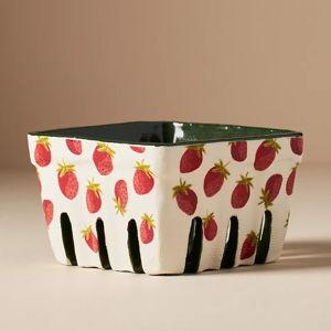 Fruta Stoneware Berry Basket