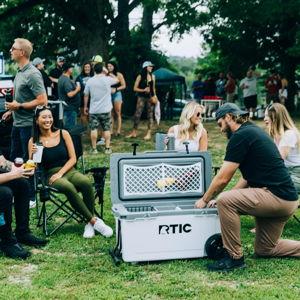 RTIC 72 Quart Ultra-Light Wheeled Cooler (Cool Grey & Navy)