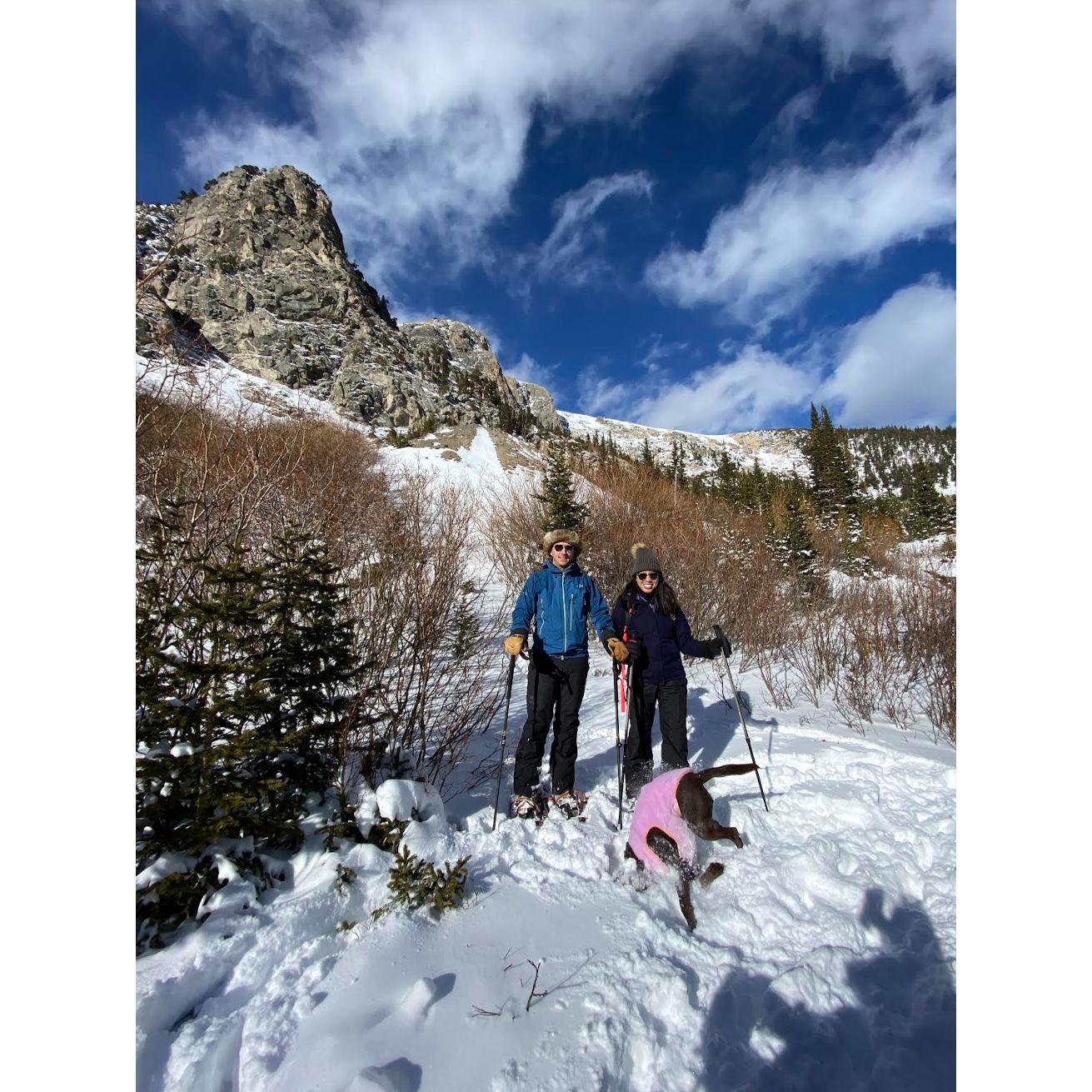 Snowshoeing with Charlotte