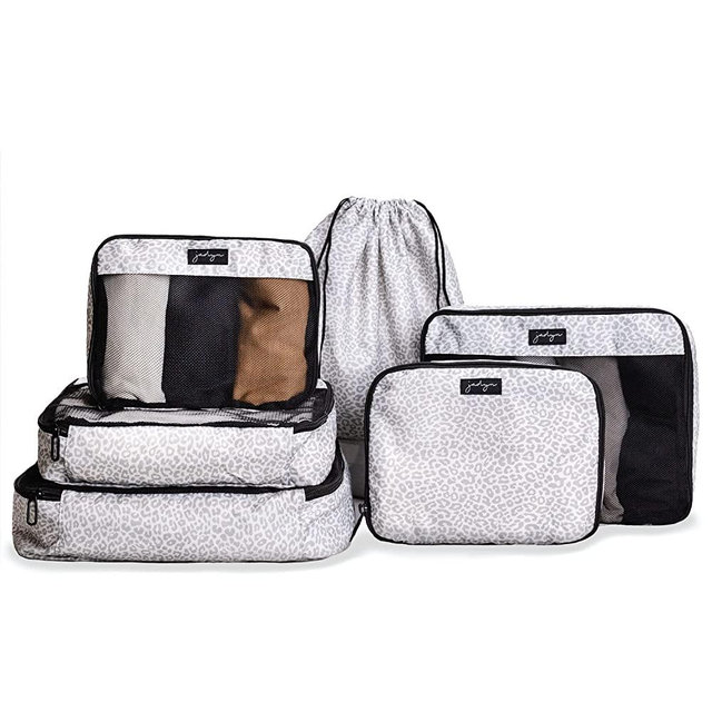 Jadyn Packing Cubes for Travel, 6-Piece Large Packing Cube Organizer Set for Suitcase, Duffel Bag, Luggage, Multiple Sizes Travel Essentials (Desert Leopard)