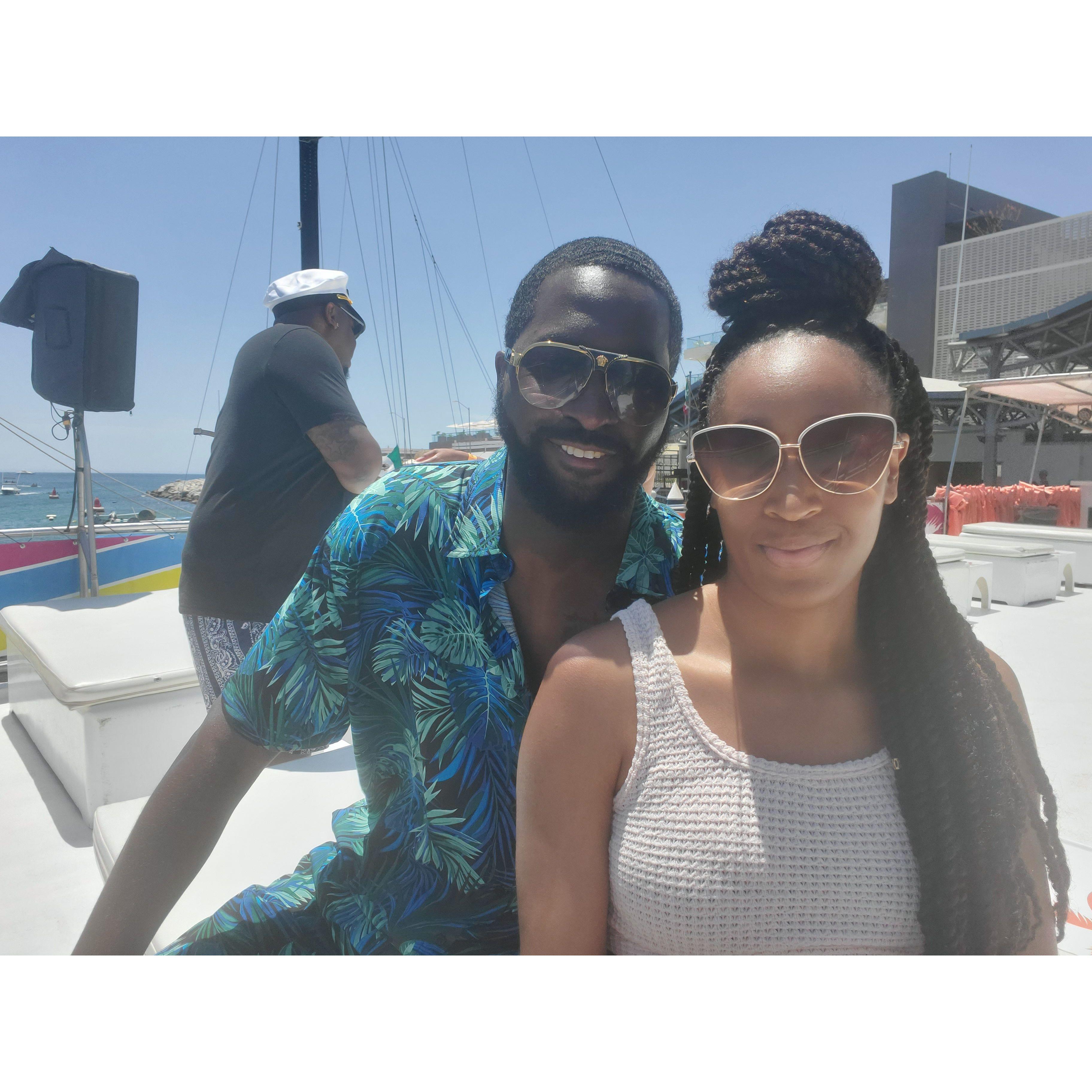 Cabo 2022. On a party boat where Tony was given the mic and was in charge of the energy. Had so much fun.