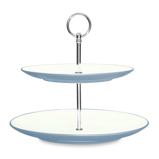 Noritake® Colorwave 2-Tier Hostess Tray in Ice