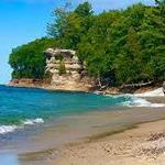 Chapel Rock & Chapel Beach Hiking Trail in Pictured Rocks National Lakeshore