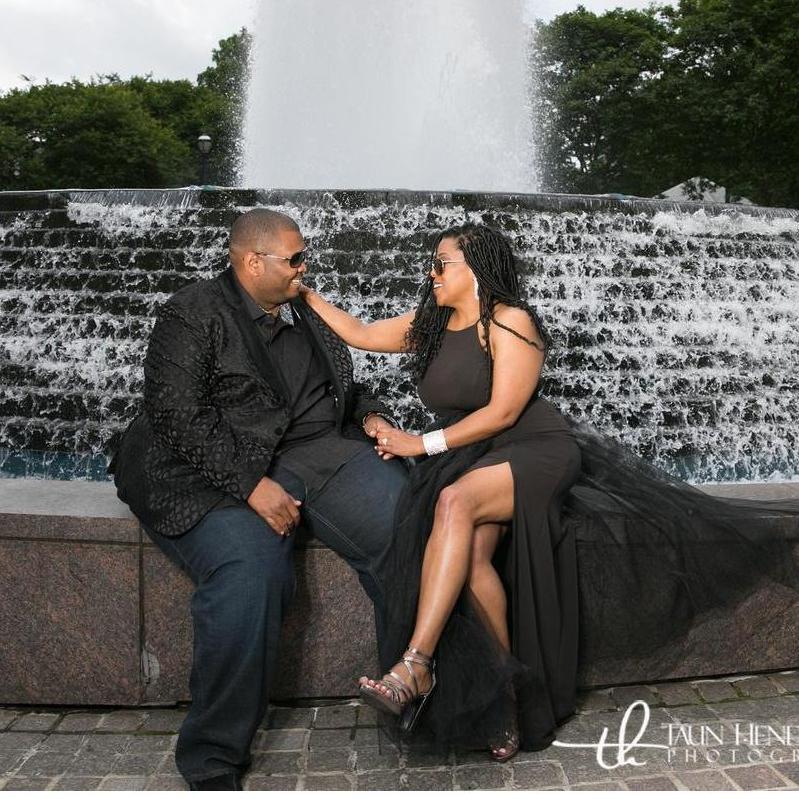 Fun engagement photo session