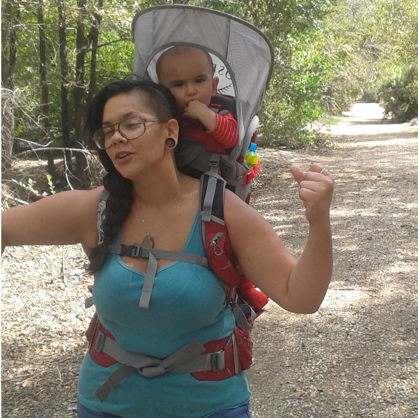My first time using the Osprey on a hike to Mojave Narrows.