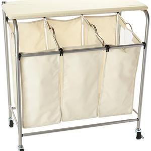 Honey-Can-Do Rolling Laundry Sorter with Ironing Board