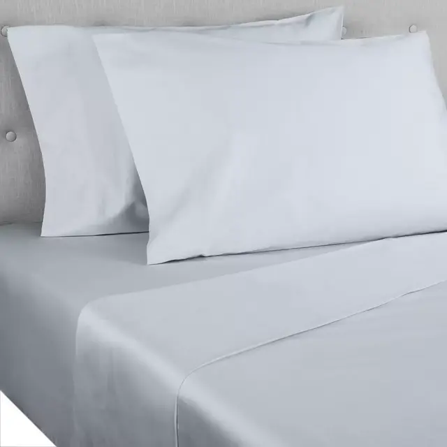 Nestwell™ Pima Cotton Sateen 500-Thread-Count King Sheet Set in Blue Fog