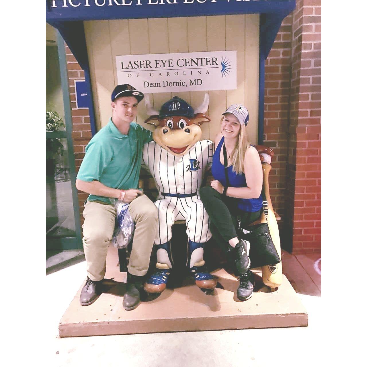 First Durham Bulls Game for Jackie! Photo Date: 4/5/2017