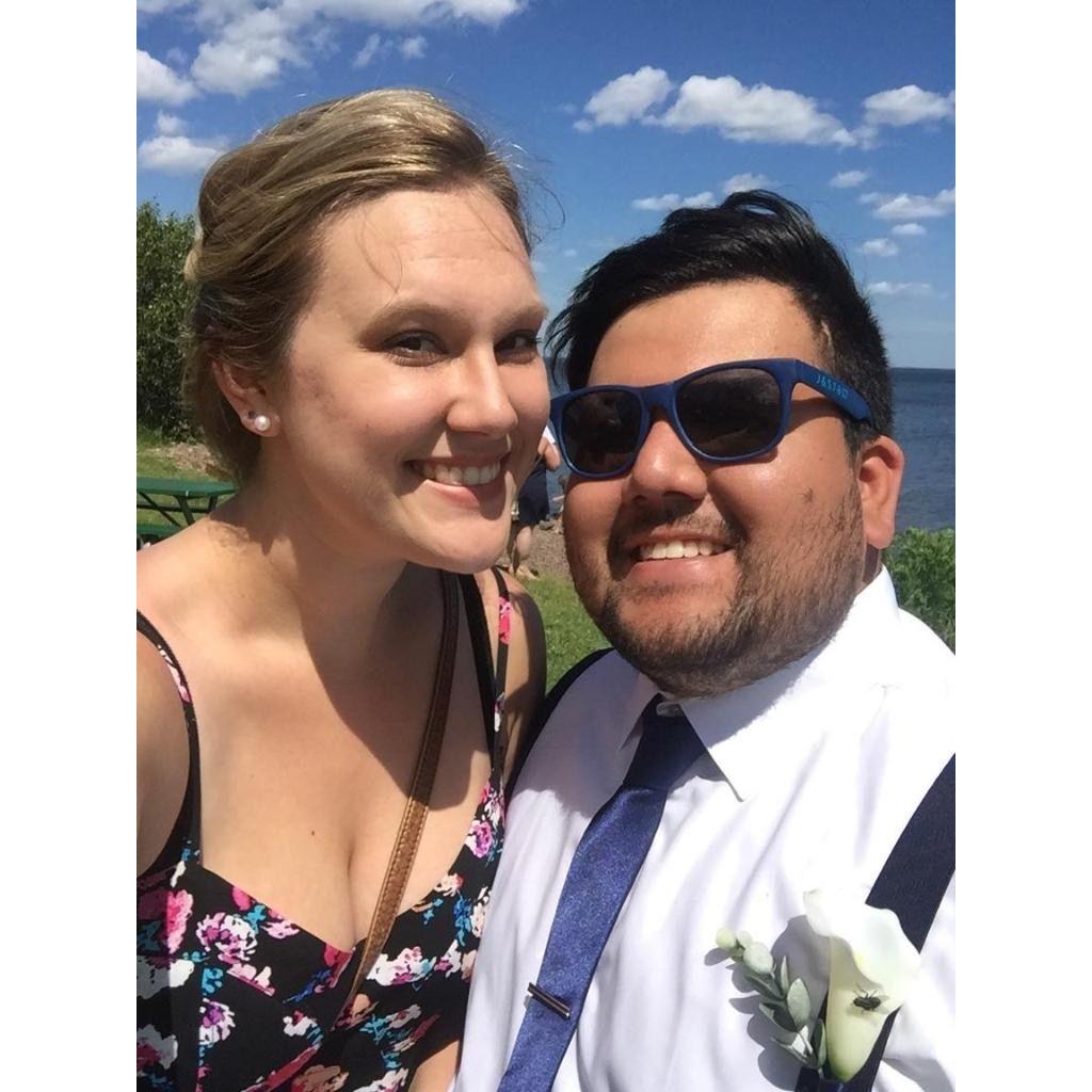 At Storm and Jackie's wedding in Duluth! (July, 2017)