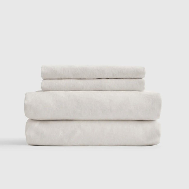 European Linen Sheet Set - King - Sand