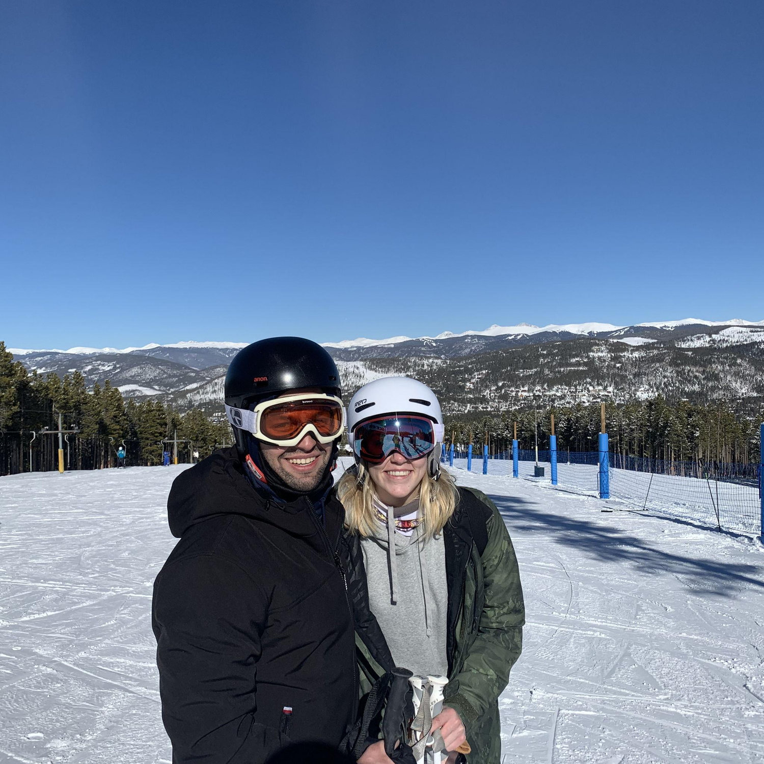 February 2022 - This was KP's first time skiing. Today he's a pro. Black diamonds all the wayyyy.