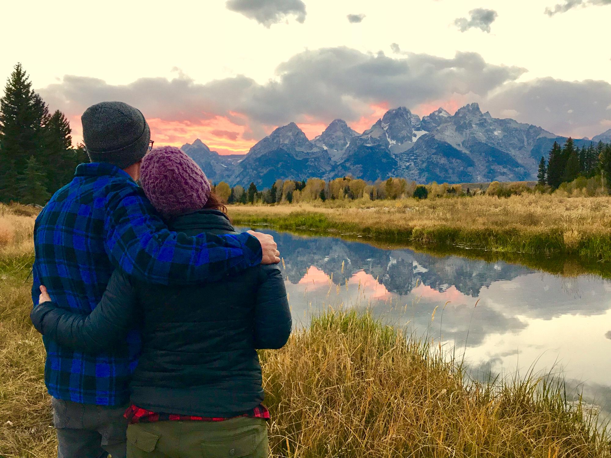 Perfect sunset in the Tetons!