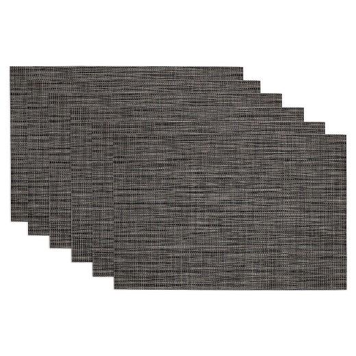Gray Tonal Tweed Placemat (Set Of 6) - Design Imports
