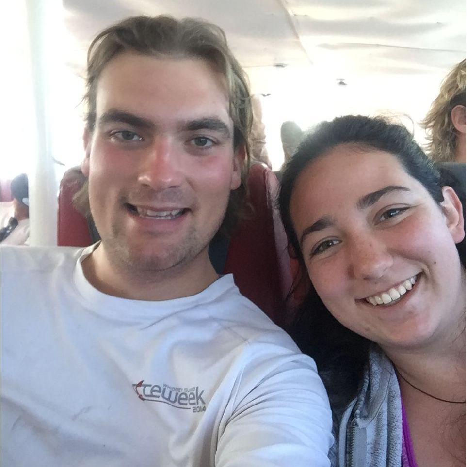 Our first picture together, finishing a week of diving on Catalina November 2017