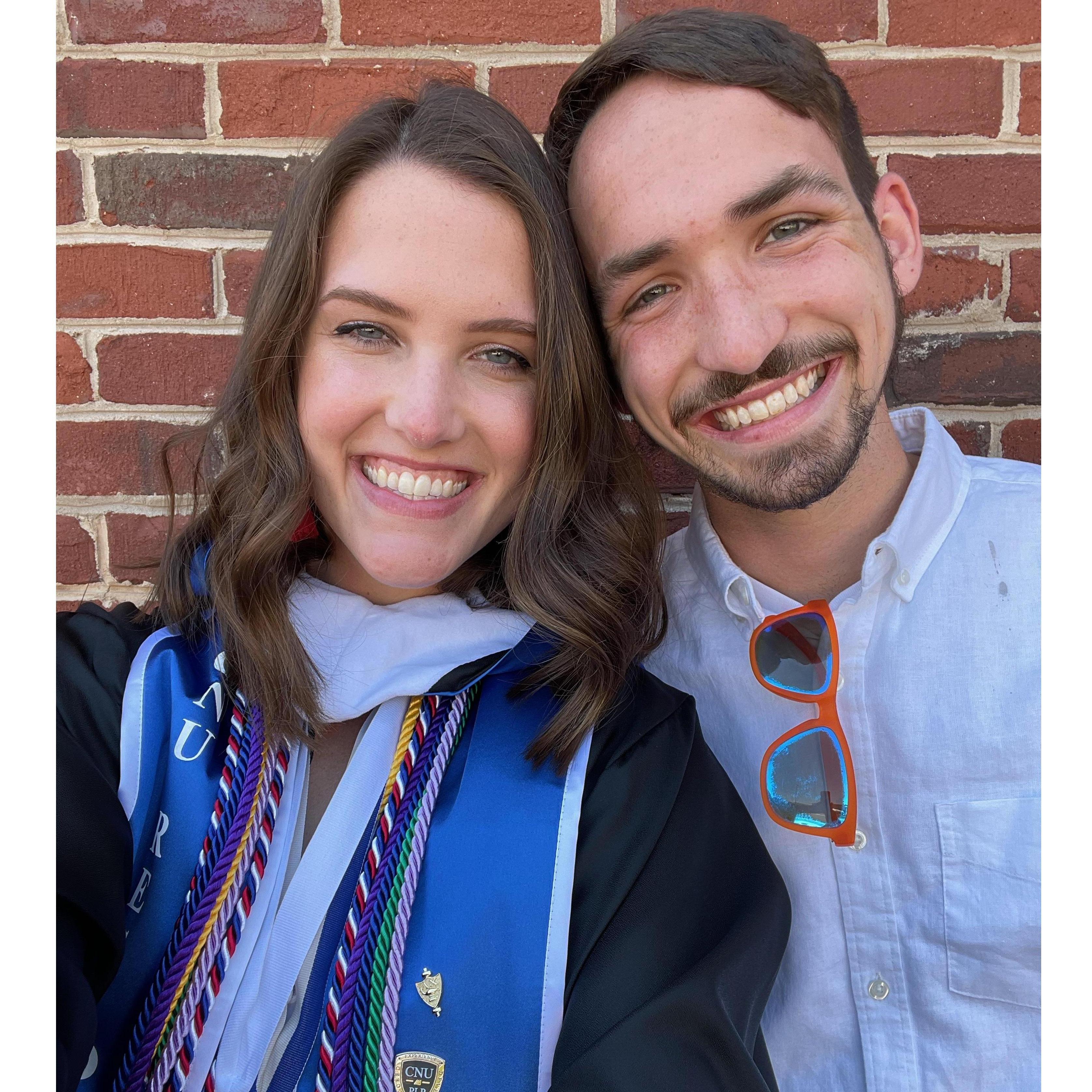 B came down for my graduation and to help me move out of my dorm for the last time!