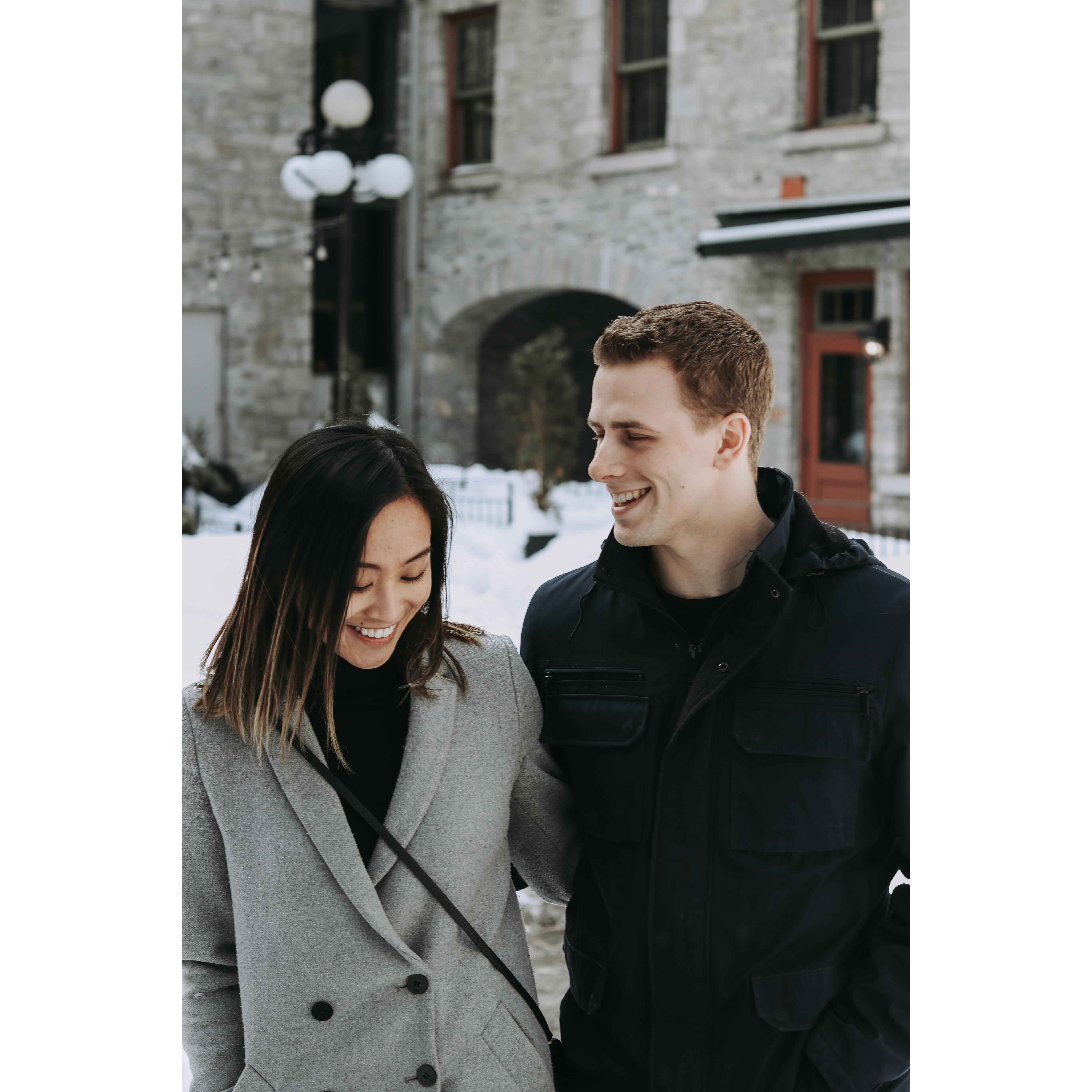 Trying to stay warm in the capital!